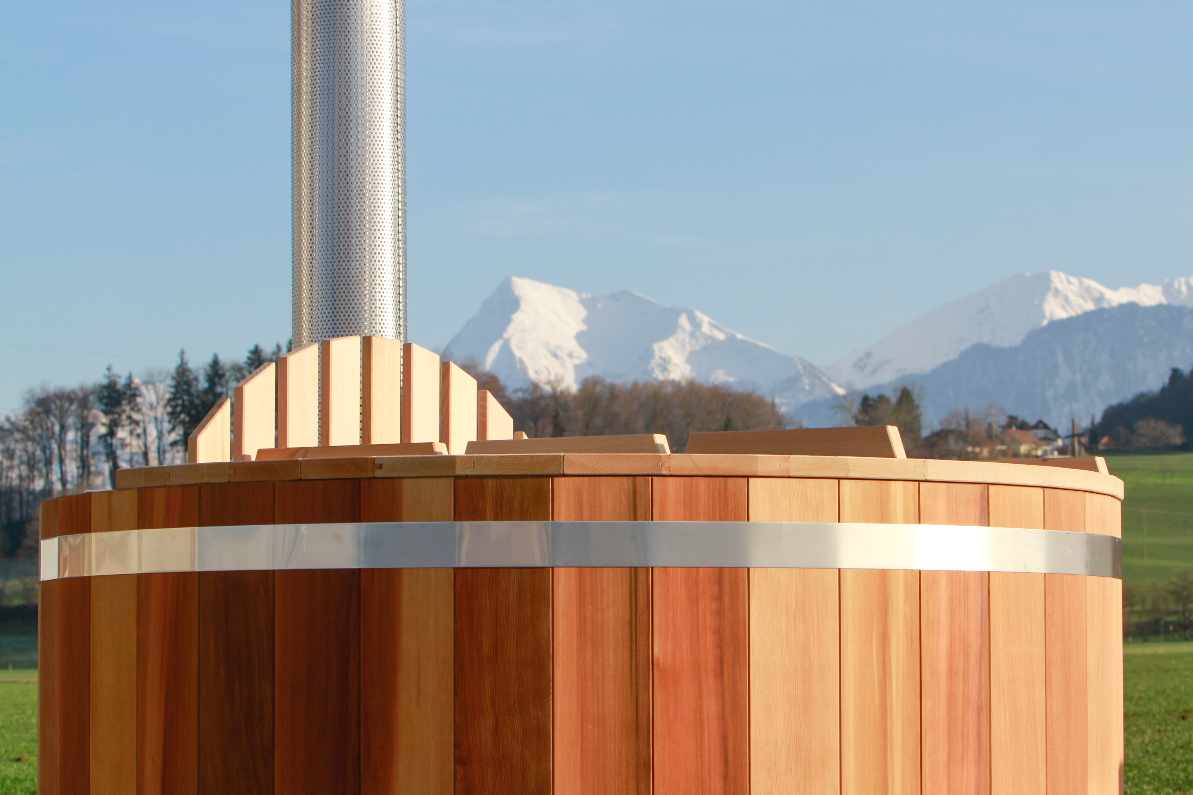 Hot Tub Hot Pot aus Red Cedar